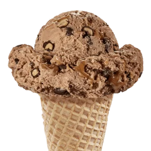 Malted Mountain Ice Cream in a cone