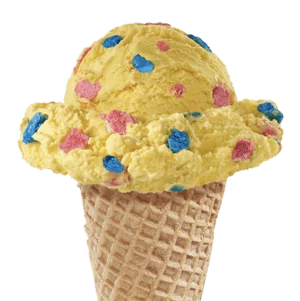 Paintball Ice Cream in a cone
