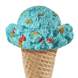 Playdough Ice Cream in a cone