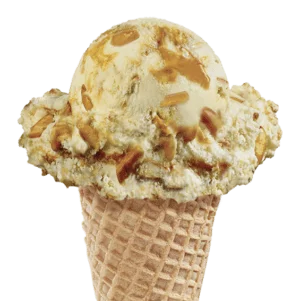 Shipwreck Ice Cream in a cone