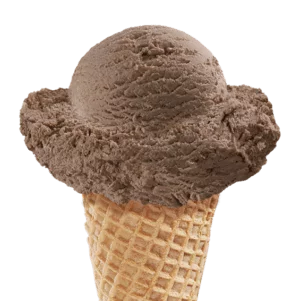 Chocolate Ice Cream in a cone